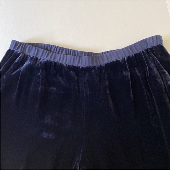EUC Eileen Fisher blue velvet pants - Picture 5 of 12